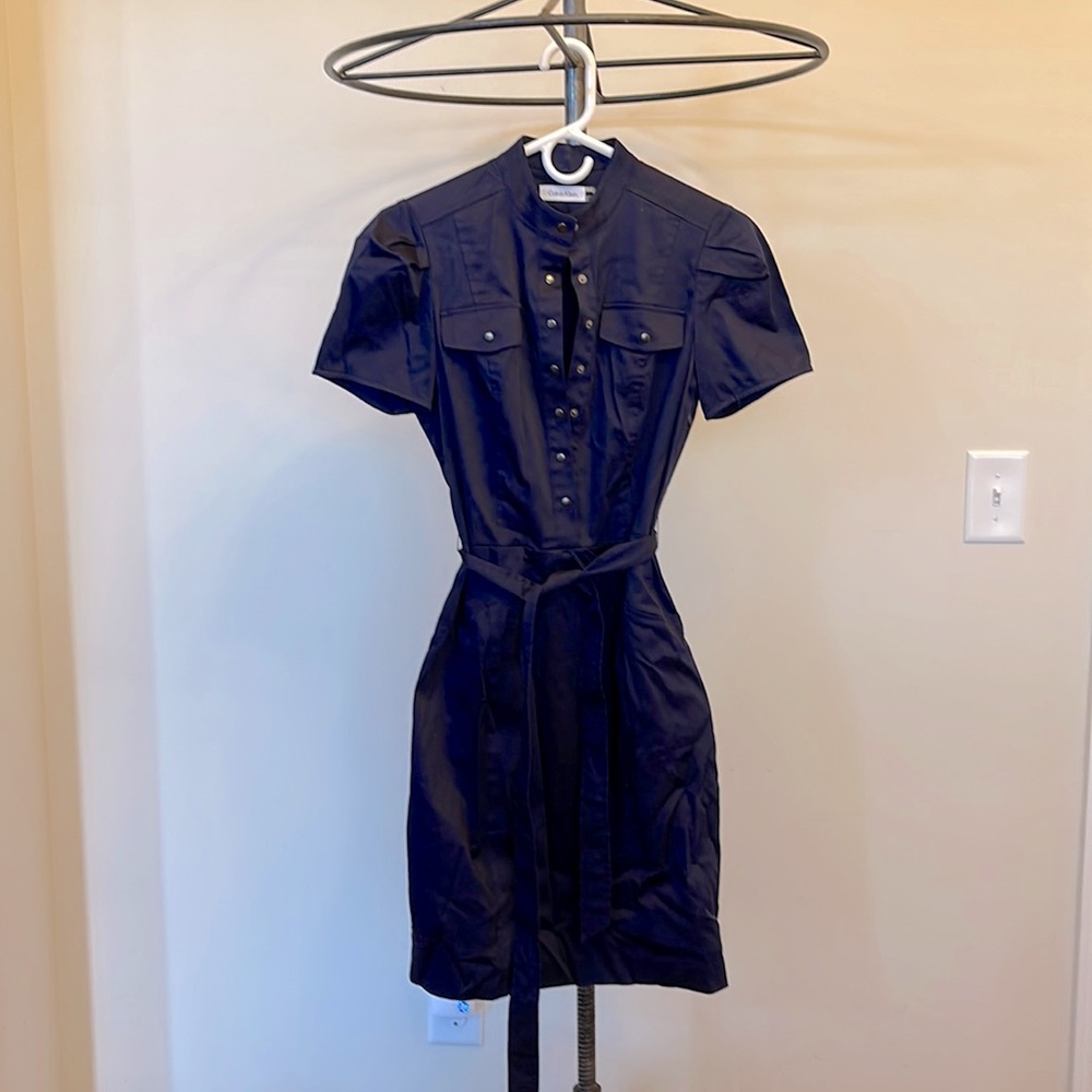 Calvin Klein navy blue dress. New and never worn.